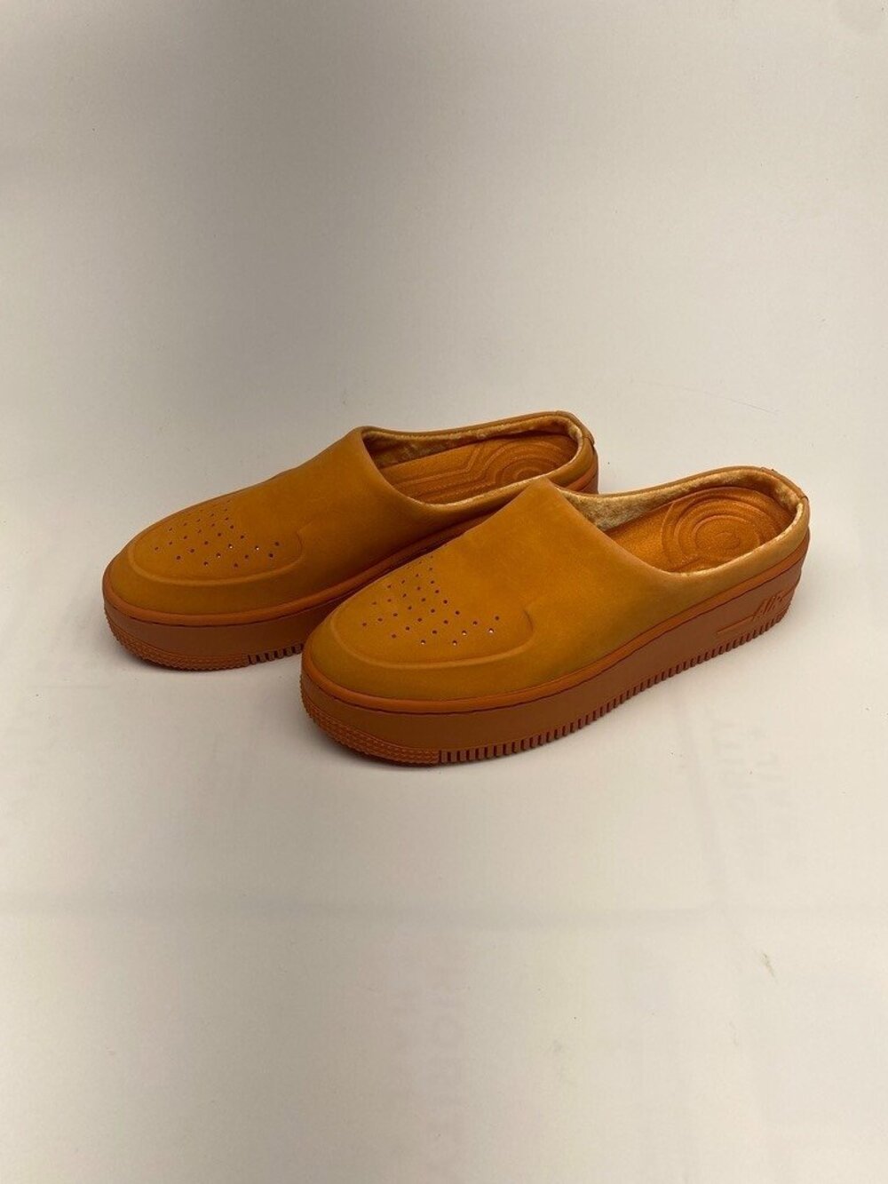 Nike Womens Air Force 1 Lover XX Slip On Mules Cinder Orange Sz 7